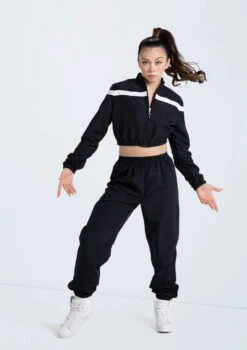 Weissman Cropped Track Jacket -Dance Clothing Store 14304 black 14308 black 481 21250.1678889091