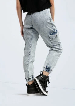Weissman Denim Cargo Pocket Joggers 6 Weissman Denim Cargo Pocket Joggers -Dance Clothing Store AH13168 acidwash 1849 30801.1674261650