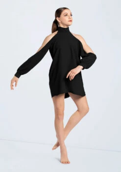 Weissman Open Sleeve Overdress 16 Weissman Open Sleeve Overdress -Dance Clothing Store D10759 black 1642 74703.1678890789