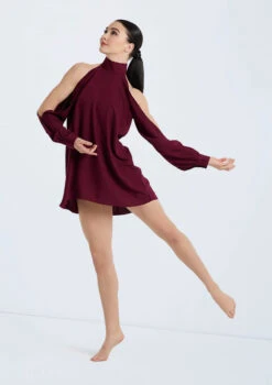 Weissman Open Sleeve Overdress 17 Weissman Open Sleeve Overdress -Dance Clothing Store D10759 blackcherry 107915 37795.1678890789