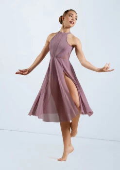 Weissman High Neck Halter Dress 7 Weissman High Neck Halter Dress -Dance Clothing Store D11656 frenchmauve 161311 64195.1698840460