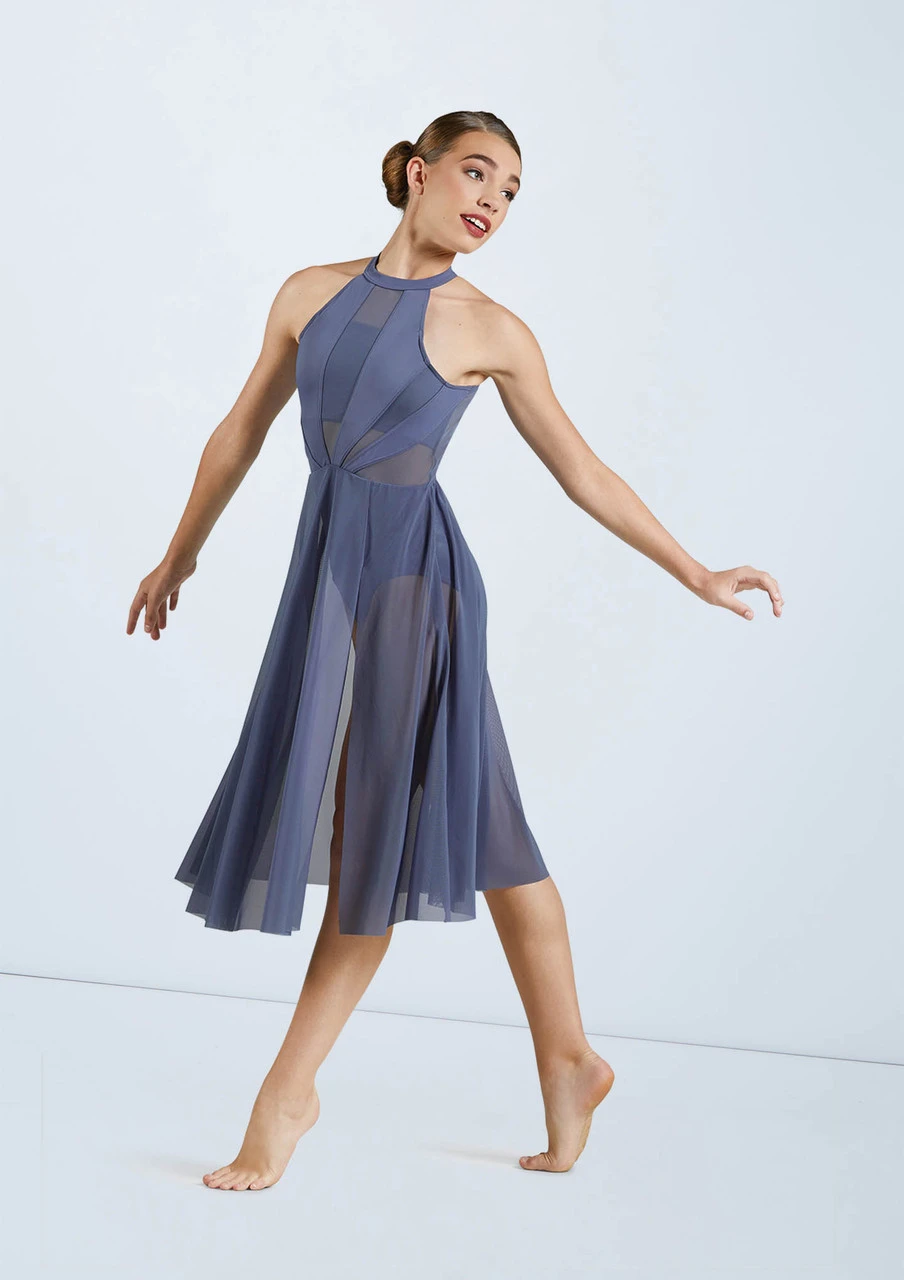 Weissman High Neck Halter Dress 2 Weissman High Neck Halter Dress - Image 2
