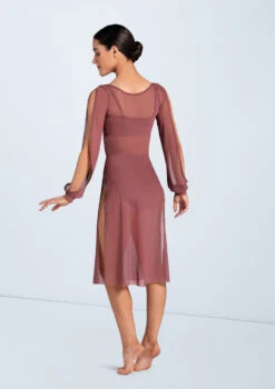 Weissman Spliced Blouson Overdress -Dance Clothing Store D12200 rosewood 6563 88298.1678890848