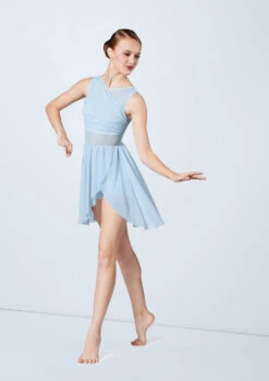 Weissman Mesh Wrap Dress