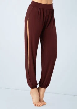 Weissman Spliced Jogger Pants -Dance Clothing Store MJ12237 raisin 4631 47252.1678891023