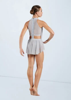 Weissman Gathered Power Mesh Leotard -Dance Clothing Store MT11820 softgray 1382 21724.1678891207