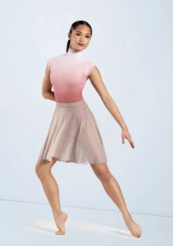 Weissman Printed Cap Sleeve Leotard -Dance Clothing Store PL11863 paprikaombre S12073 latte 746 18002.1678891391