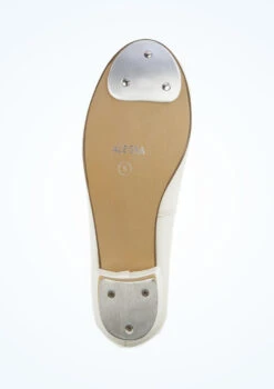 Alegra Tie Front Tap Shoe - White -Dance Clothing Store alh0022 white bottom 1 37854.1678872532