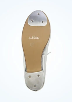 Alegra Tie Front Tap Shoe - Silver 6 Alegra Tie Front Tap Shoe - Silver -Dance Clothing Store alh0026 silver bottom 1 88869.1688080799
