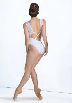 Ballet Rosa Harmonie Lace Open Back Leotard -Dance Clothing Store br harmonie lace panel tank leo white back 3 17258.1678926773