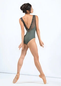 Ballet Rosa Novella Deep V Lace Leotard