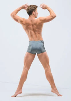 Ballet Rosa Mens Baahir Printed Shorts 6 Ballet Rosa Mens Baahir Printed Shorts -Dance Clothing Store brbahir grey backmain 2 97915.1698802533