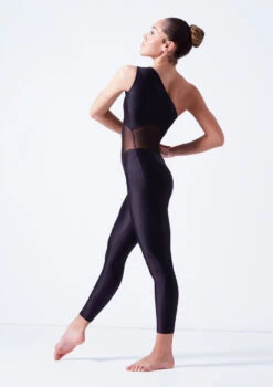 Ballet Rosa One Shoulder Unitard - Black -Dance Clothing Store brmagali black side 02462.1678926846