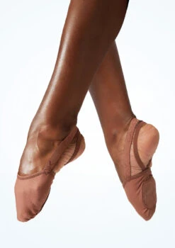 Capezio Canvas Hanami Pirouette -Dance Clothing Store cah064w mocha front t 05679.1698711779