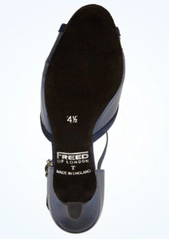 Freed Dancesteps Francis Ballroom Shoe- 2" - Black -Dance Clothing Store frfrancis blu bottom 1 14372.1678927709