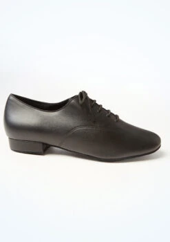 International Dance Shoes Mens MT Ballroom Shoes - 1" -Dance Clothing Store idsmt black side 20522.1697066958