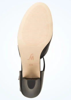 Move Dance Erika T-Bar Character Shoe 3" - Black 6 Move Dance Erika T-Bar Character Shoe 3" - Black -Dance Clothing Store mok0026 blk bottom 1 54227.1678928571