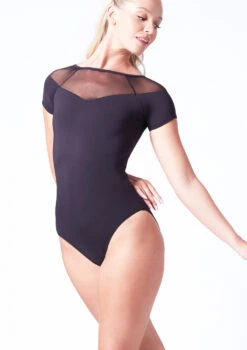 Move Dance Myra Sweetheart Mesh Leotard -Dance Clothing Store mol0602 black front t 57861.1698711828