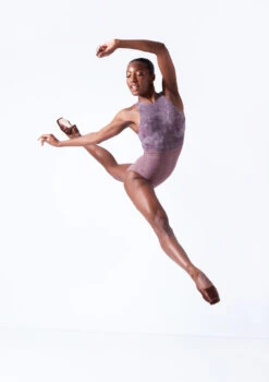 Move Dance Illusia Cross Back Leotard -Dance Clothing Store mol0667 orchid pink front 2 44602.1683070094