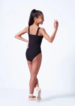 Move Dance Maggie Teen Wide Strap Leotard -Dance Clothing Store mol5131 black back 69325.1683933617