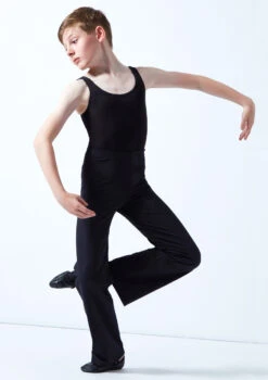Move Dance Boys Jazz Pants -Dance Clothing Store mol5247 black front 3 15099.1678884569