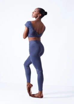 Move Dance Priya Dance Leggings 9 Move Dance Priya Dance Leggings -Dance Clothing Store mop0637 petrol blue back 42040.1683070158