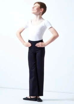 Move Dance Boys Jazz Pants -Dance Clothing Store mop500 black front 1 97825.1678884568