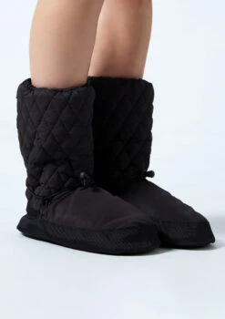 Move Dance Willow Warm Up Booties 12 Move Dance Willow Warm Up Booties -Dance Clothing Store moz0901 black front 2 64876.1678885135